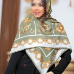 روسری مجلسی ابریشم مدل نازنین کد135