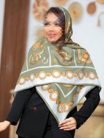 روسری مجلسی ابریشم مدل نازنین کد135