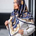 روسری مجلسی ابریشم مدل نازنین کد138