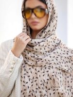 شال نخی بهاره طرح برگ مدل نسیم کد148 - Image 3