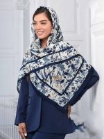 روسری نخی طرح گل مدل بهار کد 127 - Image 4