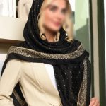 روسری نخی طرح توپی مدل نرگس کد151