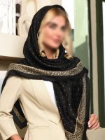 روسری نخی طرح توپی مدل نرگس کد151
