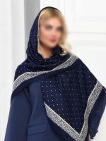 روسری نخی طرح توپی مدل نرگس کد154