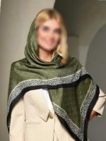 روسری نخی طرح توپی مدل نرگس کد155