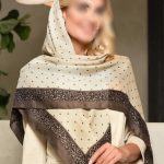 روسری نخی طرح توپی مدل نرگس کد158