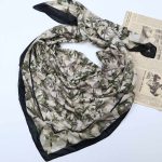 روسری نخی طرح گل مدل بهار کد 132