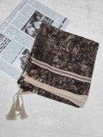 روسری وارداتی پلیسه برشکا طرح گل کد 263 - Image 2