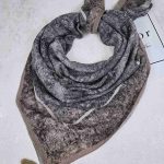 روسری نخی کلیشه طرح شالیزار کد 310
