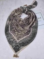 روسری نخی کلیشه طرح شالیزار کد 306
