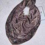 روسری نخی کلیشه طرح شالیزار کد 305