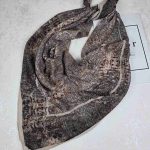 روسری نخی کلیشه طرح شالیزار کد 303