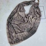 روسری نخی کلیشه طرح شالیزار کد 301