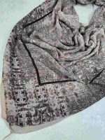 روسری نخی کلیشه طرح شالیزار کد 301 - Image 3