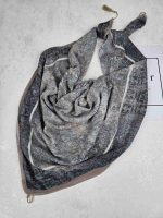 روسری نخی کلیشه طرح شالیزار کد 300