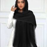 شال وارداتی کریشه درختی دور دانتل کد 262