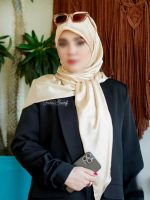 روسری مجلسی شاین دار مدل سرو - Image 7