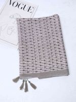 شال نخی لمه دار طرح پاپیون مدل کاترین کد 211 - Image 3