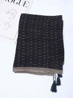 شال نخی لمه دار طرح پاپیون مدل کاترین کد 212 - Image 2