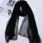 شال توری نگین دار وارداتی مدل آتوسا کد 215