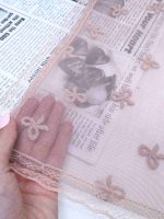 مینی اسکارف توری طرح پاپیون مدل آلیا کد233 - Image 2