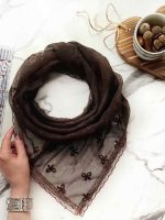 مینی اسکارف توری طرح پاپیون کد 333 - Image 4