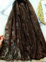 شال توری وارداتی طرح گل کد 331 - Image 2