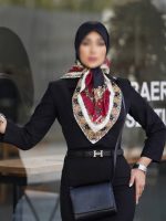 روسری مجلسی ابریشم کد 340 - Image 6