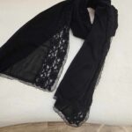 شال دو طرف تور نگین دار کد 347